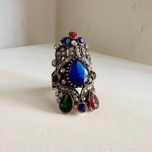 90s Vintage Jeweled Statement Ring